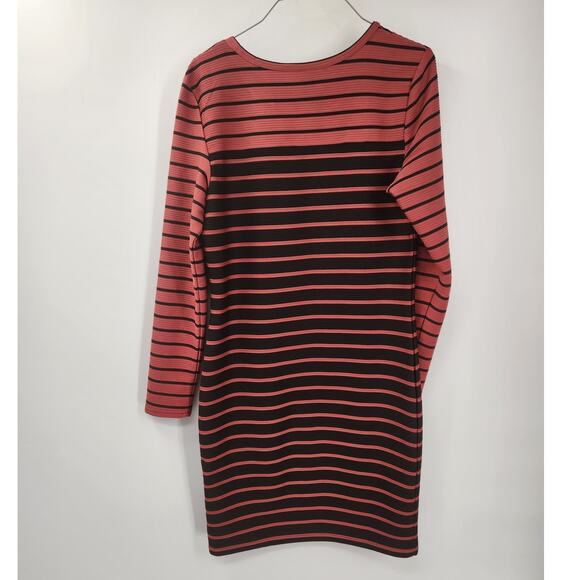 H&M Long Sleeve Striped Dress Womens Size Medium M - Picture 2 of 4